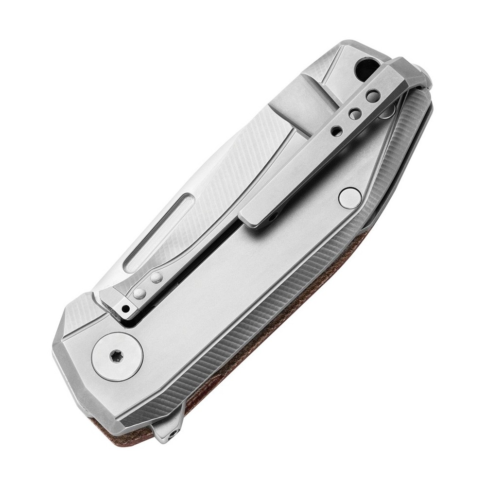 LionSTEEL Nano Framelock Natural Micarta