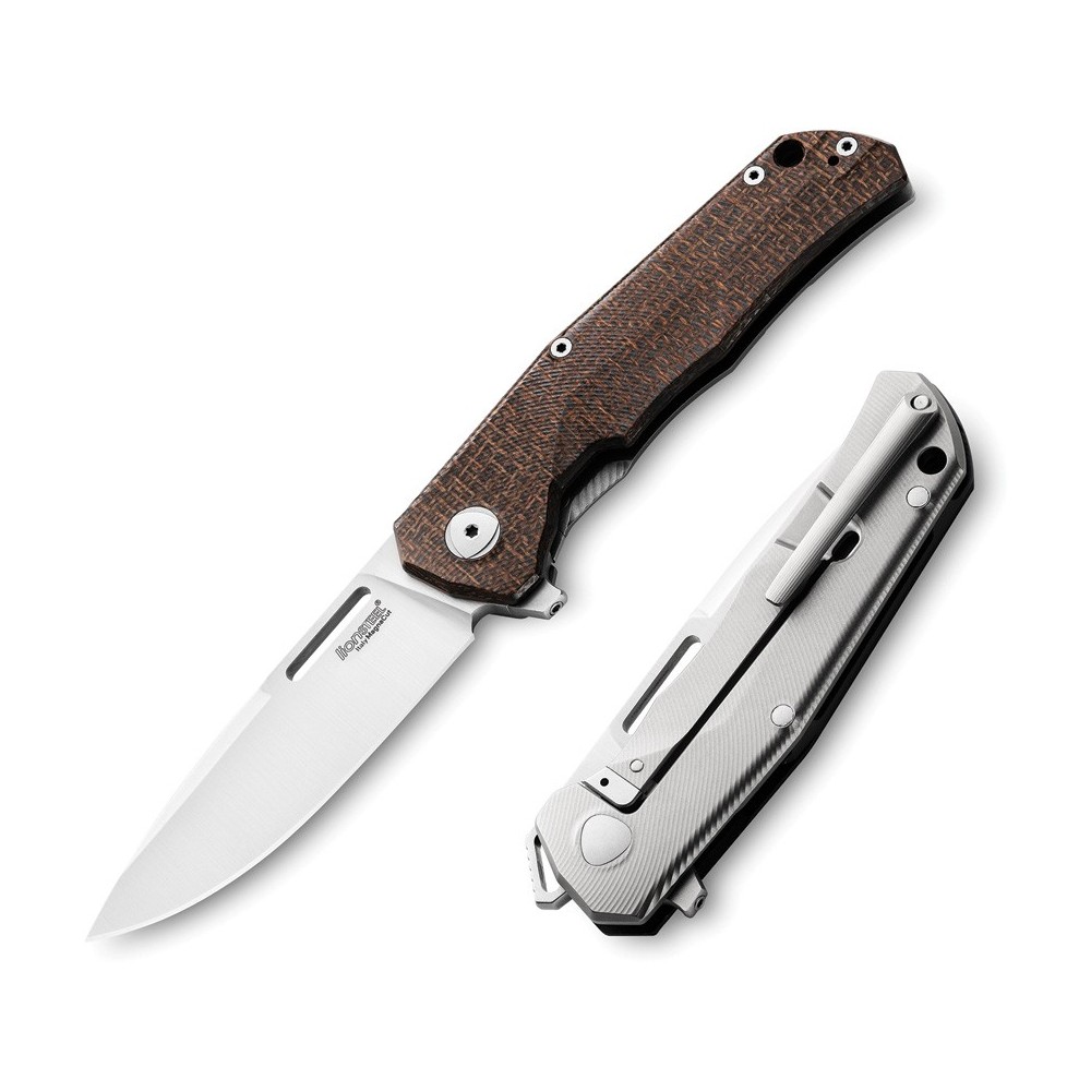 LionSTEEL Q4TTRO Framelock GrnBurlap