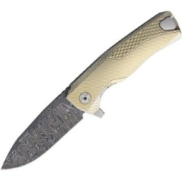 LionSTEEL ROK Titanium Framelock Gold