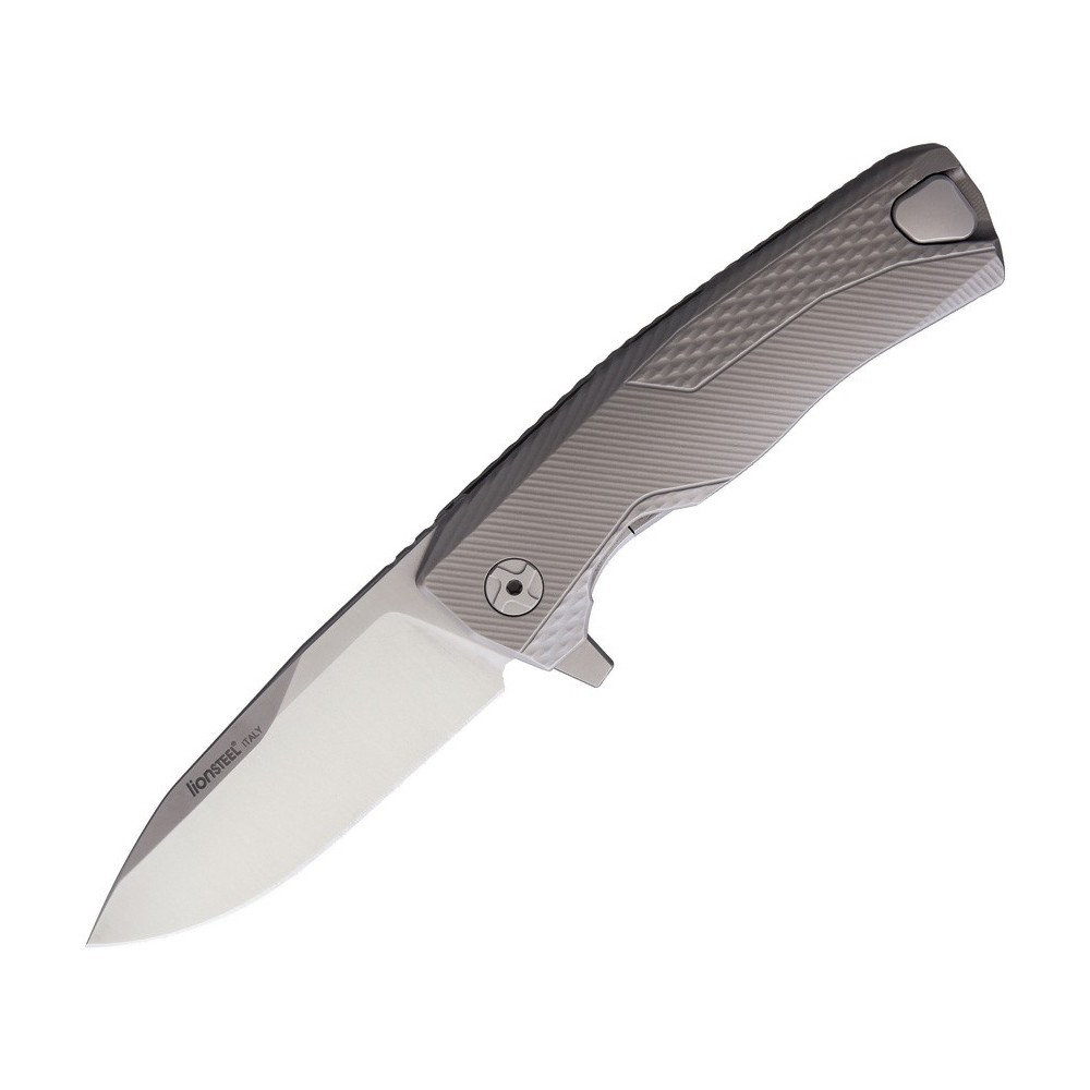 LionSTEEL ROK Titanium Framelock Gray
