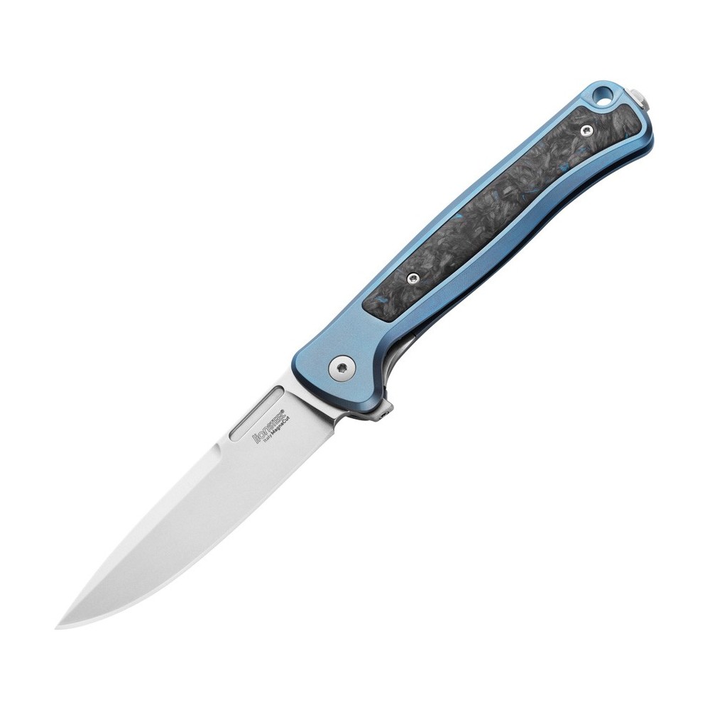 LionSTEEL Skinny Framelock Blue Ti