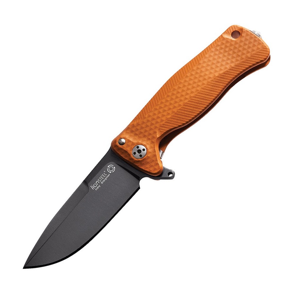 LionSTEEL SR22 Framelock Orange Black
