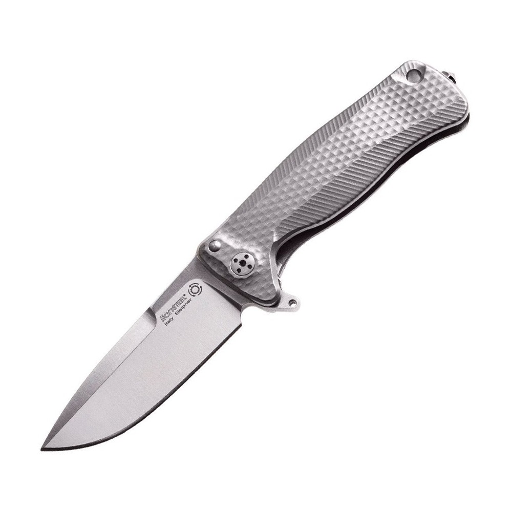 LionSTEEL SR22 Framelock Titanium Gray