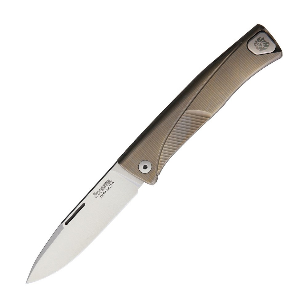 LionSTEEL Thrill Slip Joint Brown Ti