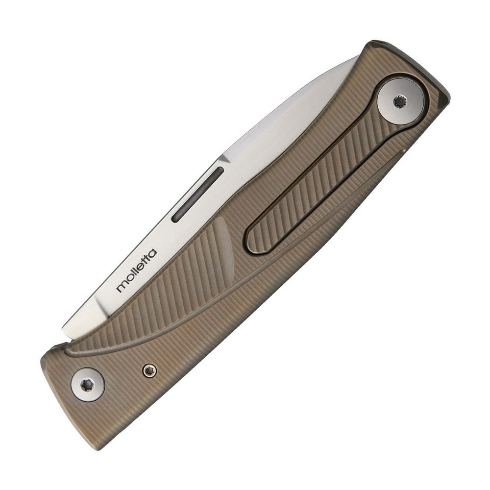 LionSTEEL Thrill Slip Joint Brown Ti
