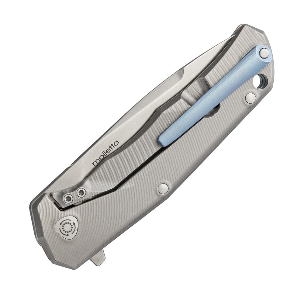 LionSTEEL TRE Titanium Framelock Blue