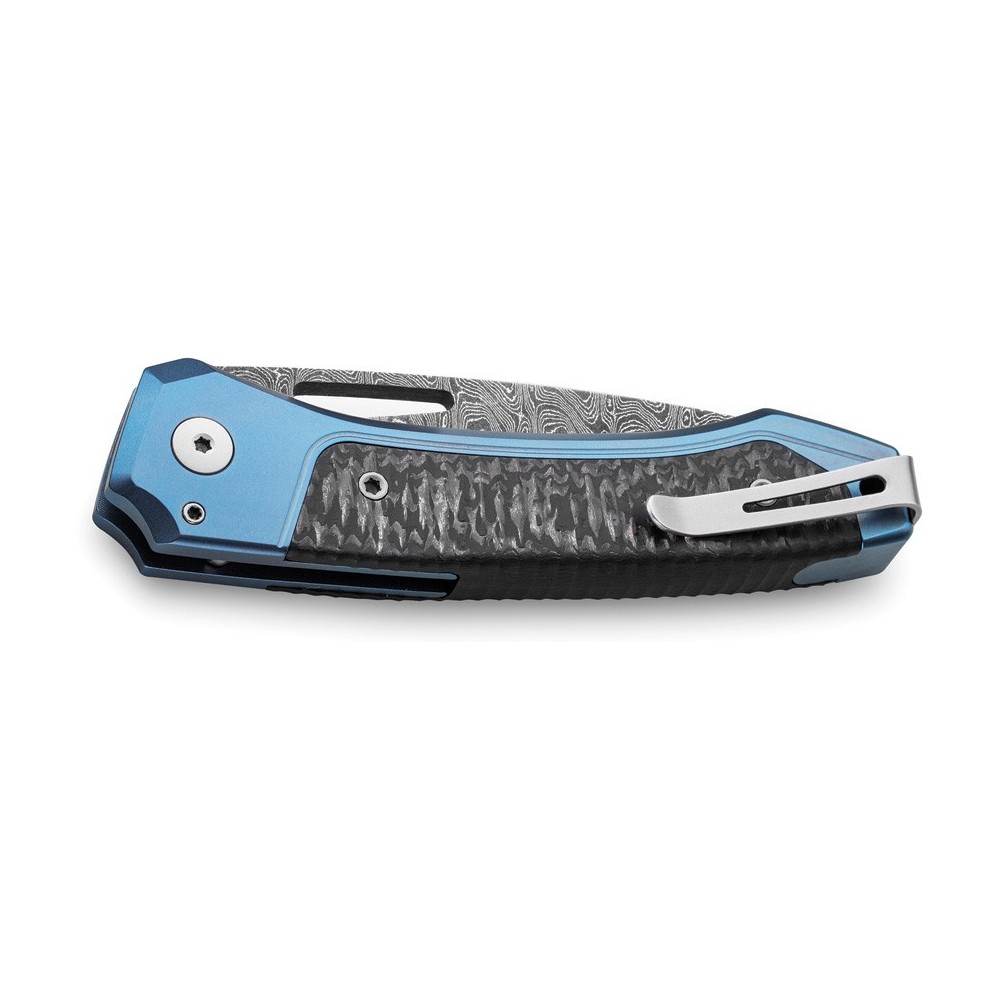 LionSTEEL Twain Button Lock Damascus