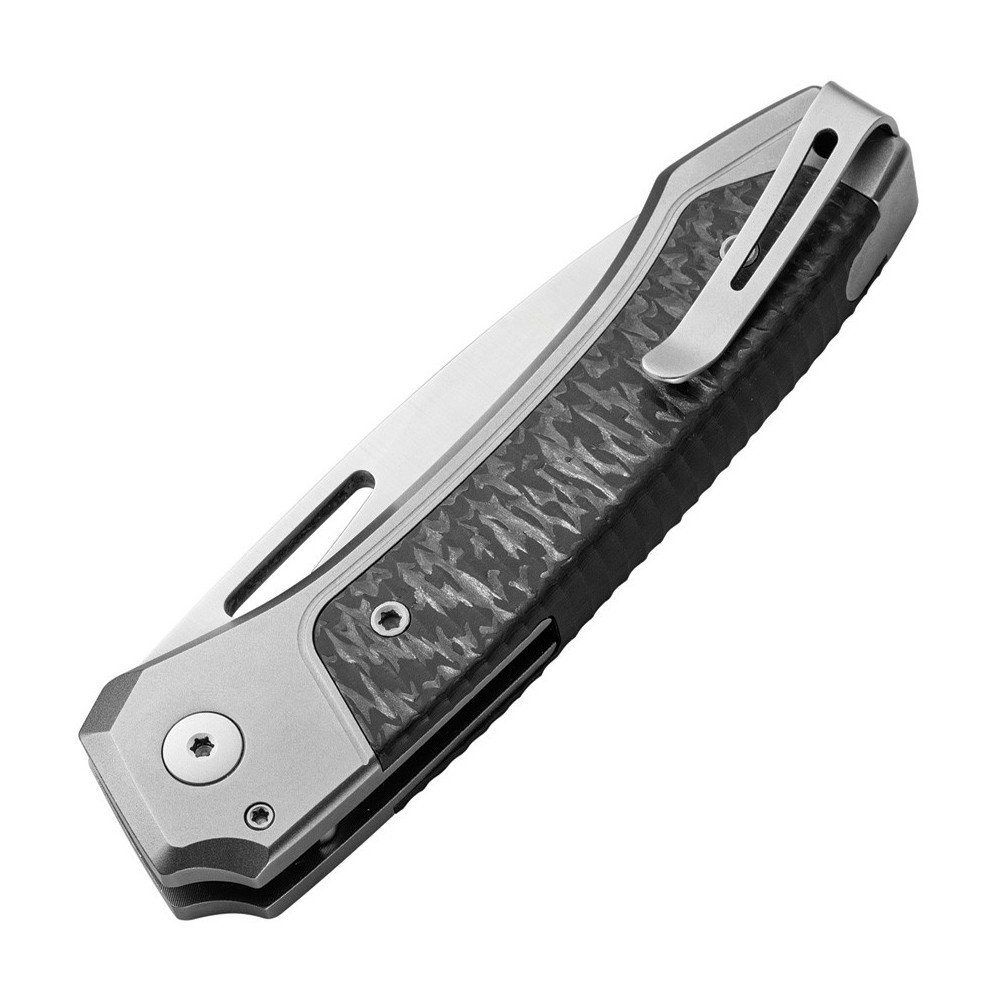 LionSTEEL Twain Button Lock CF Gray