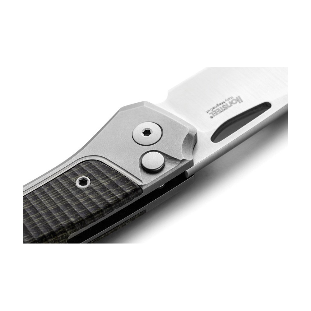 LionSTEEL Twain Button Lock Grn Mic