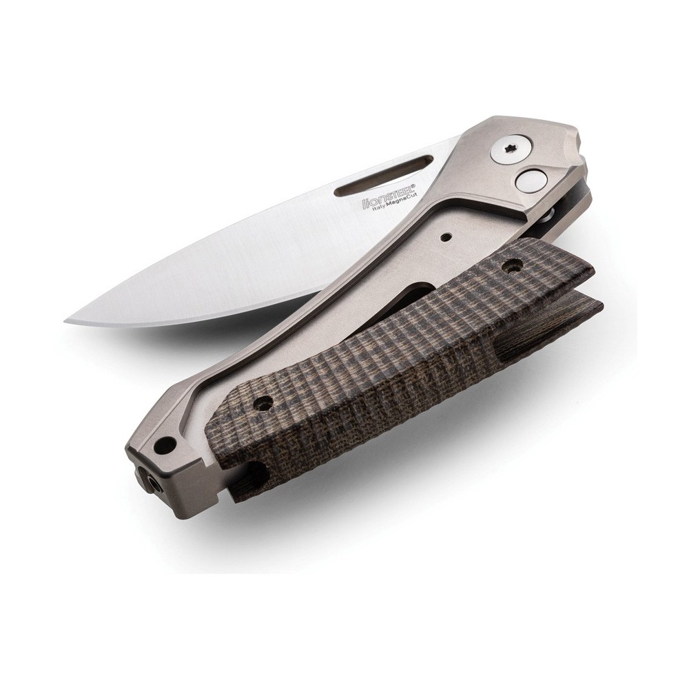 LionSTEEL Twain Button Lock Blk G10