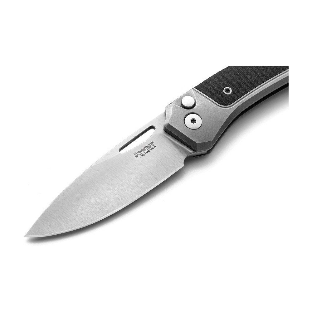 LionSTEEL Twain Button Lock Blk G10